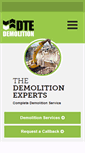 Mobile Screenshot of dtedemolition.co.uk