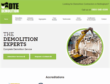 Tablet Screenshot of dtedemolition.co.uk